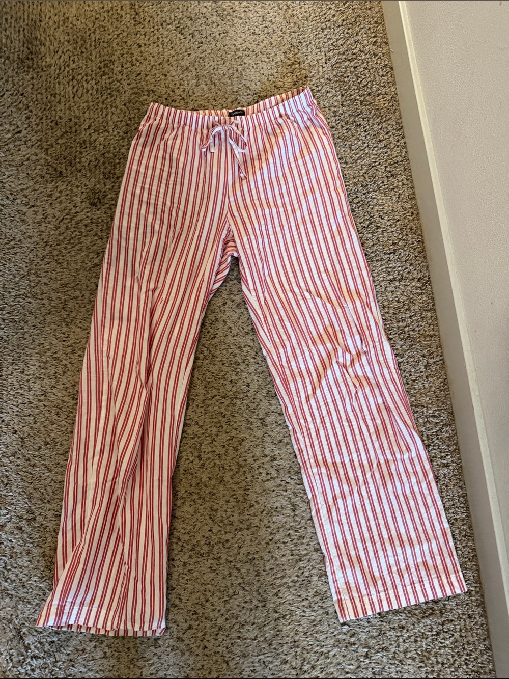 GAP Red and White Striped Casual Pants